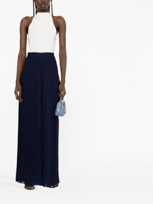Hose mit plisseefalten Ralph Lauren Collection blau