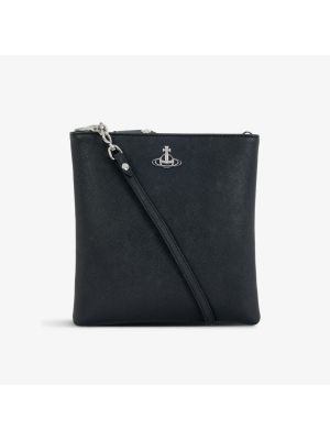 Черная кожаная сумка через плечо из искусственной кожи Vivienne Westwood