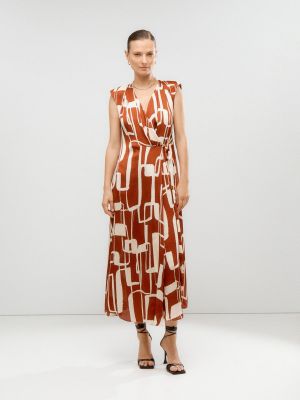 Mini vestido con estampado Woman Limited El Corte Inglés marrón