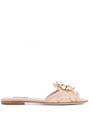 Spitzen sandale mit kristallen Dolce & Gabbana