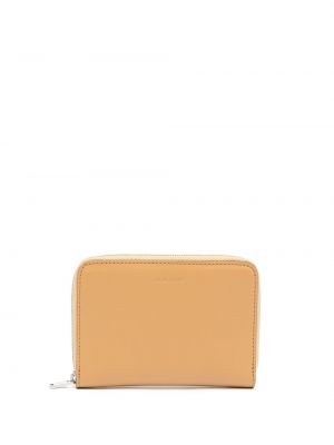 Portafoglio con cerniera con tasche Jil Sander marrone