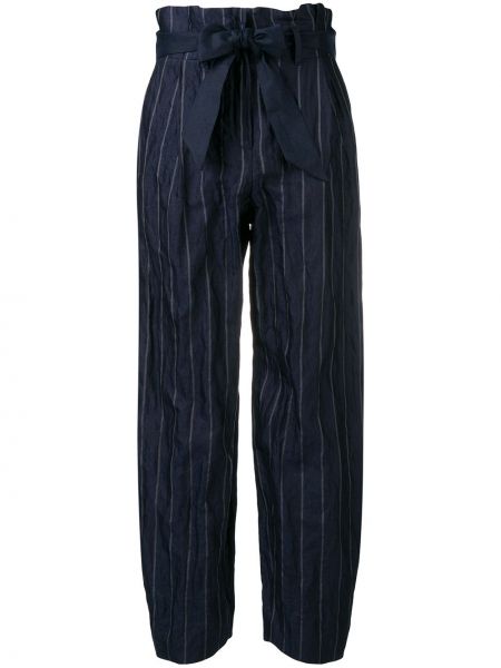 Pantalones a rayas Emporio Armani azul