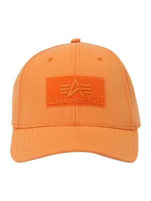 Cappello con visiera Alpha Industries arancione