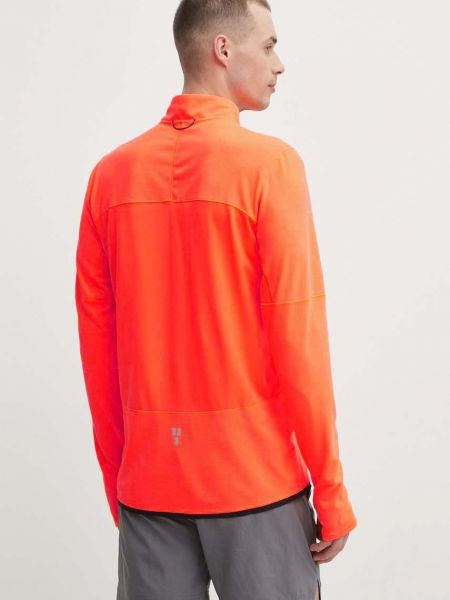 Tricou cu mânecă lungă The North Face portocaliu