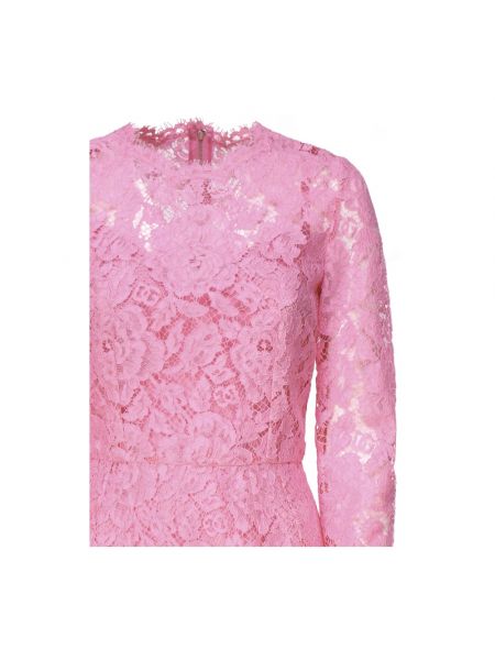 Sukienka midi Dolce And Gabbana różowa