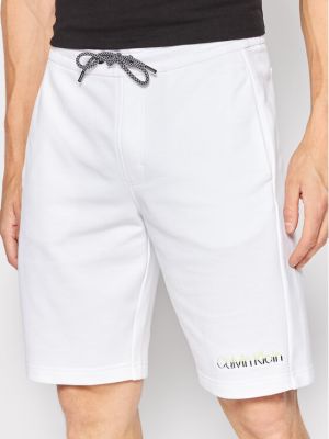 Спортни шорти Calvin Klein бяло