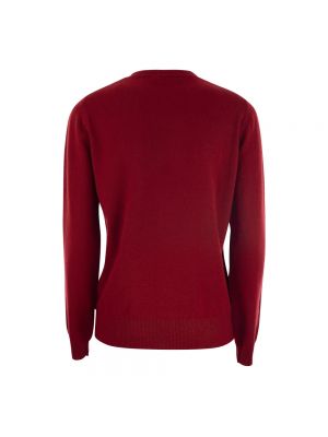 Jersey con bordado de lana de cachemir Max Mara rojo