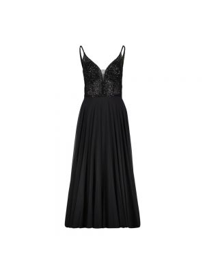 Sukienka wieczorowa szyfonowa z cekinami Heykyla czarna