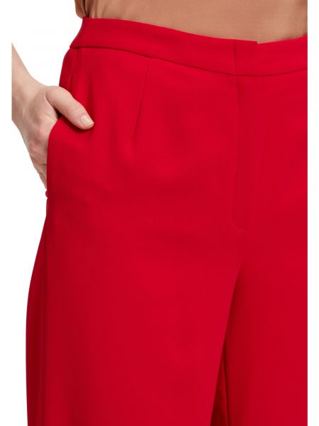 Pantaloni plissettati Vera Mont rosso