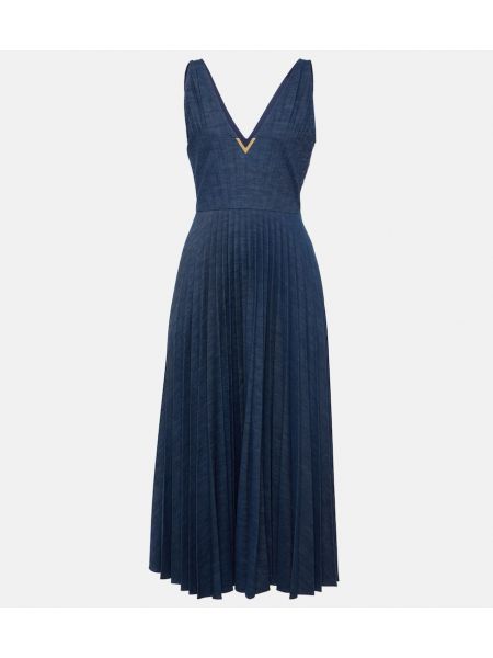 Μίντι φόρεμα Valentino μπλε