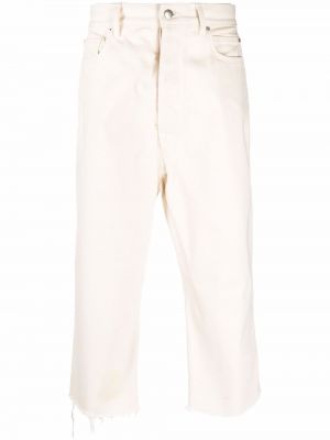 Jeans skinny large Rick Owens blanc