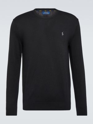 Βαμβακερός πουλόβερ Polo Ralph Lauren μαύρο