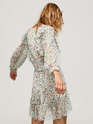 Květinové mini šaty s volány Pepe Jeans