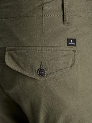 „cargo“ stiliaus kelnės Jack & Jones žalia