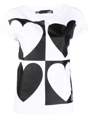 T-shirt Love Moschino vit