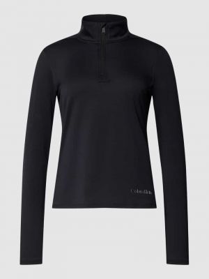 Bluza ze stójką z długim rękawem Calvin Klein Performance czarna
