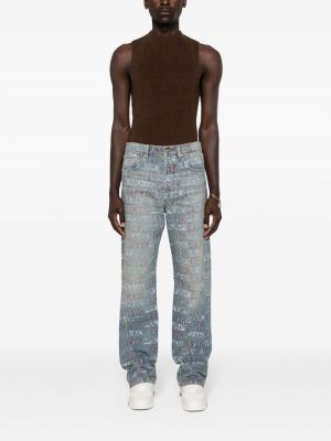 Straight jeans mit print Lanvin