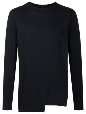Асиметричен памучен пуловер Osklen черно