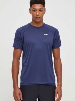 Однотонна футболка Nike синя