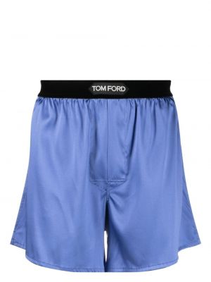 Seiden boxershorts Tom Ford blau