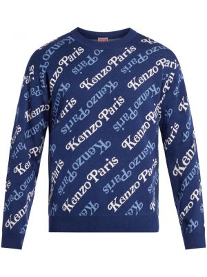 Пуловер Kenzo синьо