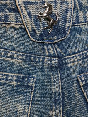 Bavlnené džínsy Ferrari modrá