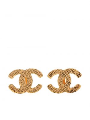 Gesteppter ohrring Chanel Pre-owned gold