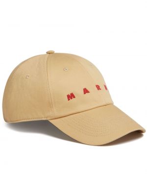Medvilninis siuvinėtas kepurė su snapeliu Marni