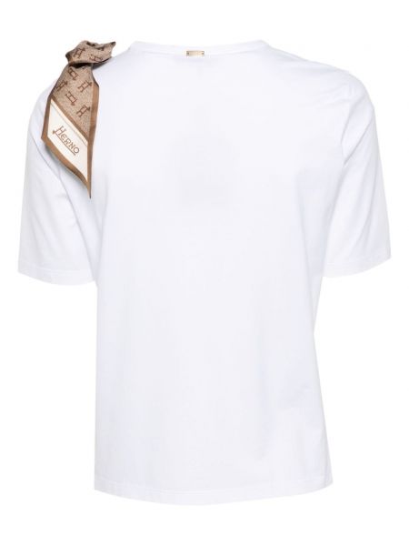 T-krekls ar apaļu kakla izgriezumu Herno balts