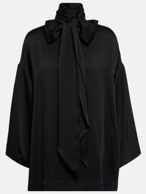 Bluza z lokom Saint Laurent črna