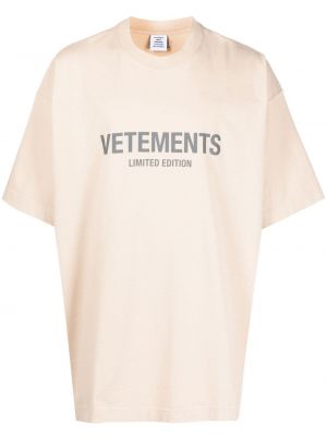 Тениска с принт Vetements