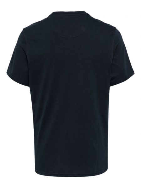 T-shirt en coton à imprimé Barbour bleu