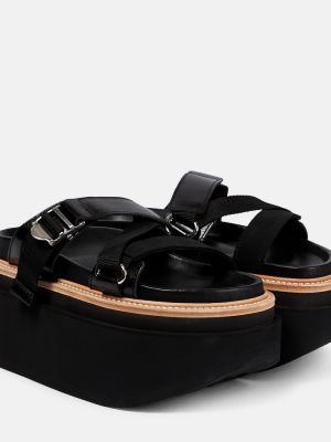 Sandále na platforme Sacai čierna