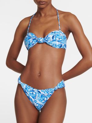 Bikini mit print Rebecca Vallance blau
