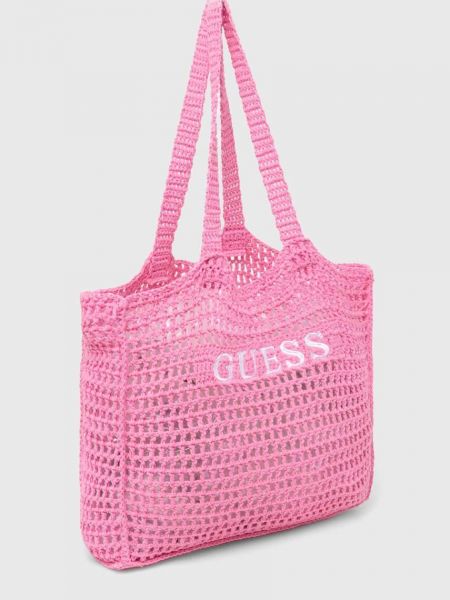 Пляжна сумка Guess рожева
