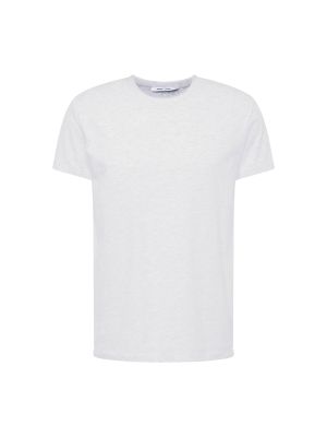 Меланж тениска Samsøe Samsøe бяло