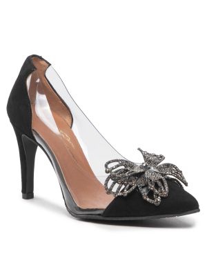 Полуотворени обувки с ток Brenda Zaro черно