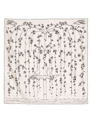 Béžový hedvábný šál Lanvin