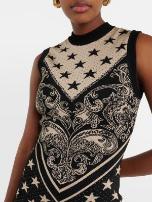 Rochie tricotate cu stele Balmain
