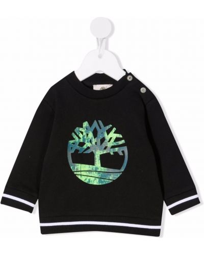 Trykt sweatshirt for jenter Timberland Kids svart