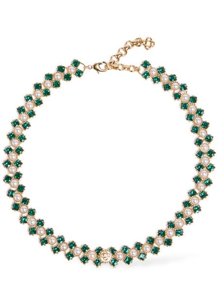 Krištáľový náhrdelník s perlami Casablanca