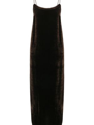 Бархатное платье Uma Wang коричневое
