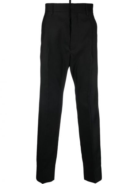 Pantaloni plisate Dsquared2 negru