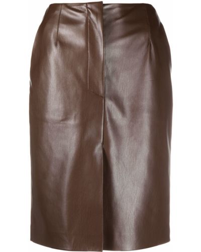 Falda de tubo ajustada Nanushka marrón