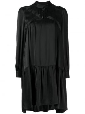 Копринена рокля Paule Ka черно