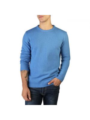 Sweter z kaszmiru z dżerseju 100% Cashmere niebieski