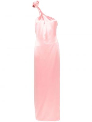 Φλοράλ μεταξωτή βραδινό φόρεμα Magda Butrym ροζ