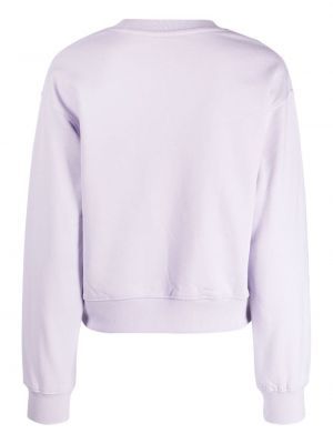 Bluza bawełniana z nadrukiem :chocoolate fioletowa