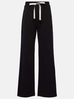 Pantalones de chándal de algodón 's Max Mara negro