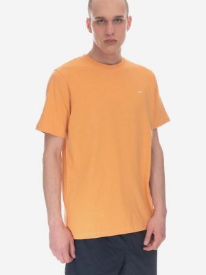 Bavlněné tričko Wood Wood oranžové